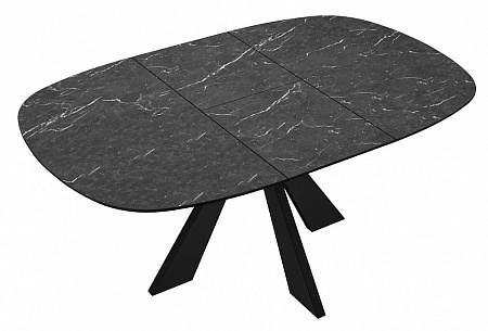 Стол DikLine SKK110 Керамика Черный мрамор/подстолье черное/опоры черные
